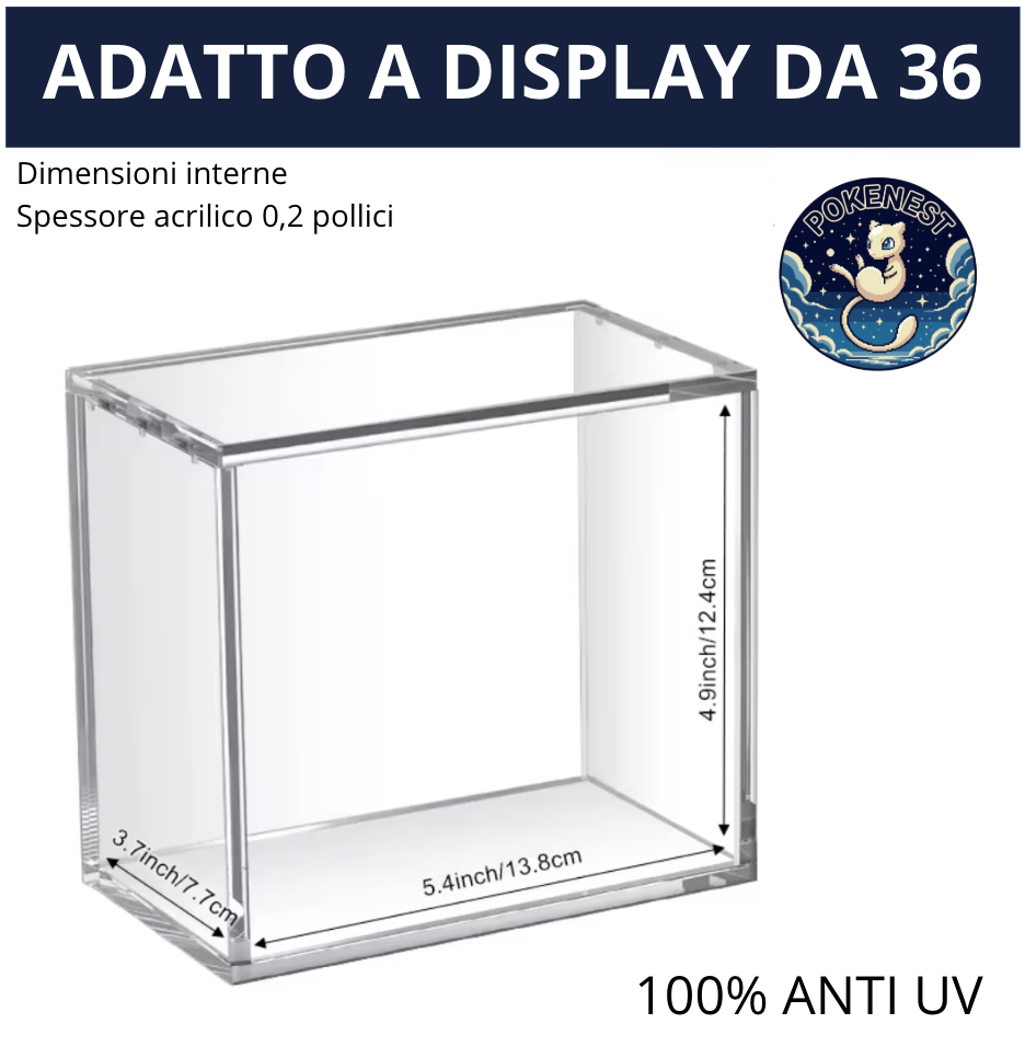 Case in Acrilico Magnetico Premium Anti-UV – Protezione per Display Box e ETB