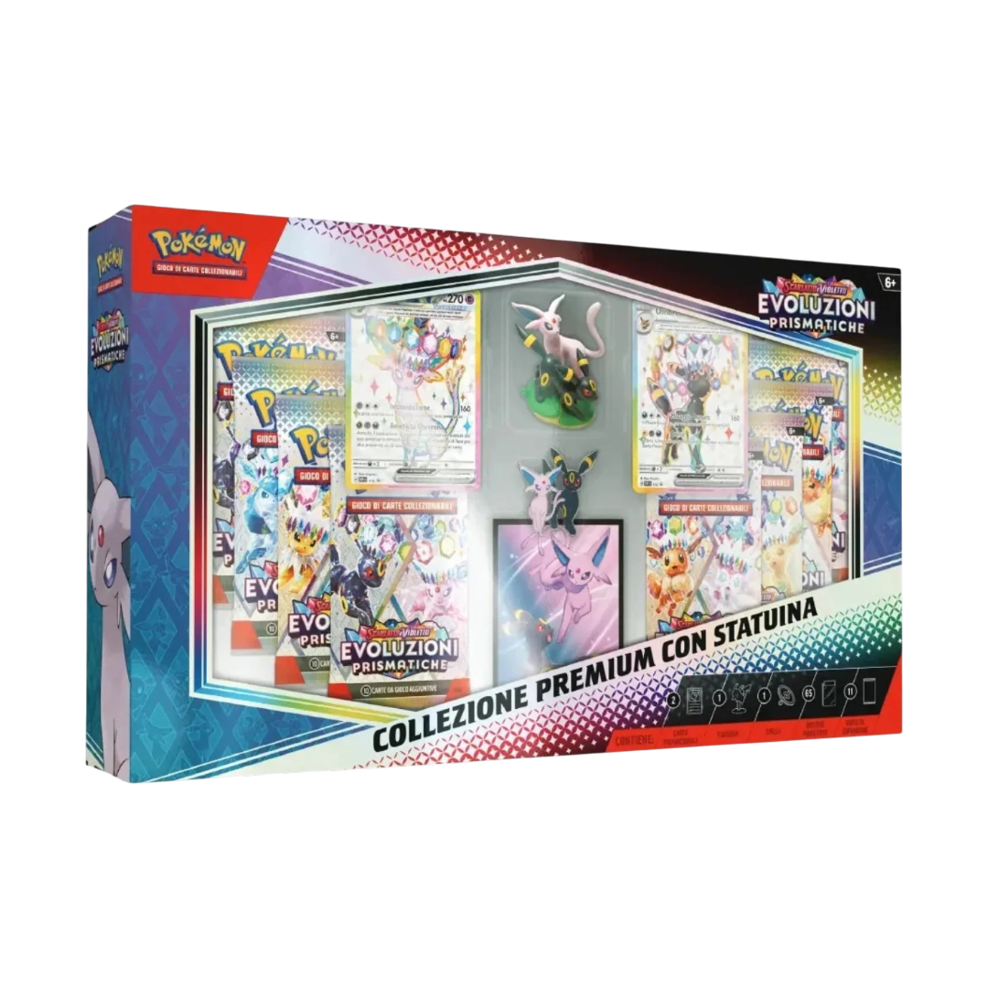 Collezione Premium con statuina Evoluzioni Prismatiche
