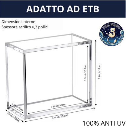 Case in Acrilico Magnetico Premium Anti-UV – Protezione per Display Box e ETB